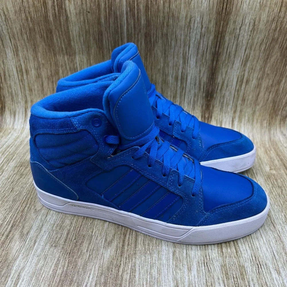 Adidas Neo Raleigh Mid Men's Size 10 Blue High Top Suede Sneakers F99089